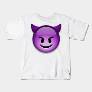 smiling face with horns Kids T-Shirt